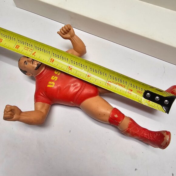 Vintage WWF Nikolai Volkoff USSR Action Figure Rubber Wrestler 8" 1984 80s - Picture 11 of 11